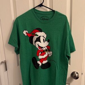 Disney Festive Green Mickey Mouse Tee